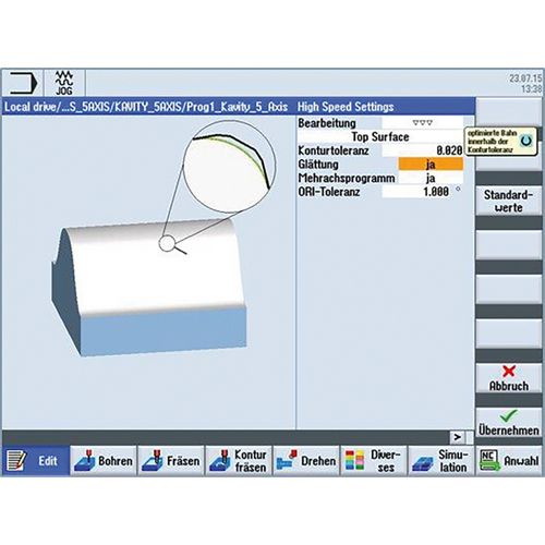 Productimage for Top surface for SIEMENS SINUMERIK control