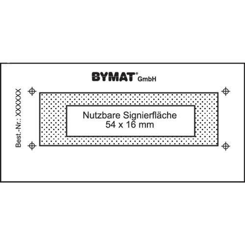 Productimage for 1/2 DIN A8, effective area 54 x 16 mm, unframed